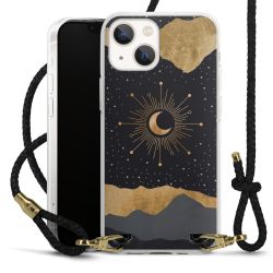 Carry Case Transparent Leather black/gold