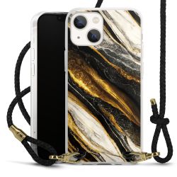 Carry Case Transparent Leather black/gold