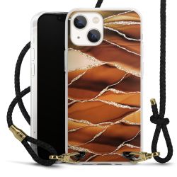 Carry Case Transparent Leather black/gold