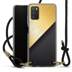 New Carry Case Transparent Leder schwarz/gold