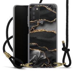 Carry Case Transparent Leather black/gold