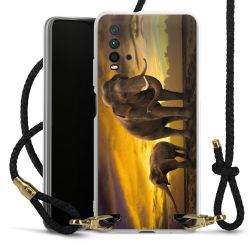 Carry Case Transparent Leather black/gold