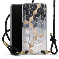 Carry Case Transparent Leather black/gold