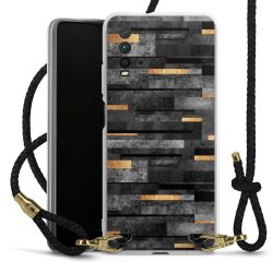 Carry Case Transparent Leather black/gold