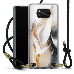 Carry Case Transparent Leather black/gold