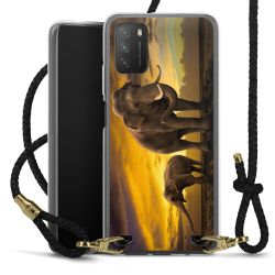 Carry Case Transparent Leather black/gold