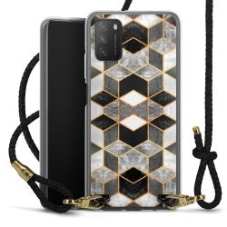 Carry Case Transparent Leather black/gold