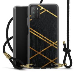 Carry Case Transparent Leather black/gold