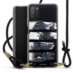 Carry Case Transparent Leather black/gold