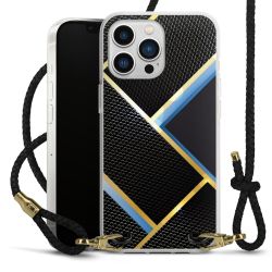 Carry Case Transparent Leather black/gold