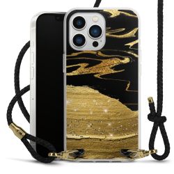 Carry Case Transparent Leather black/gold