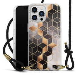 Carry Case Transparent Leather black/gold