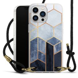 Carry Case Transparent Leather black/gold