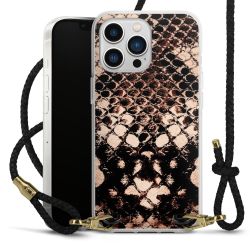 Carry Case Transparent Leather black/gold