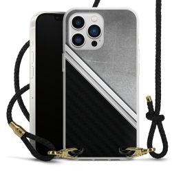 Carry Case Transparent Leather black/gold