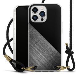 Carry Case Transparent Leather black/gold