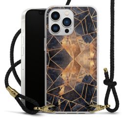 Carry Case Transparent Leather black/gold