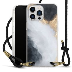 Carry Case Transparent Leather black/gold