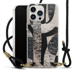 Carry Case Transparent Leather black/gold