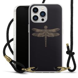 Carry Case Transparent Leather black/gold