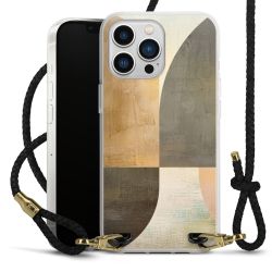 Carry Case Transparent Leather black/gold