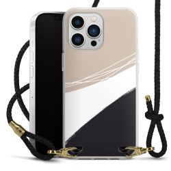 Carry Case Transparent Leather black/gold