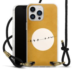 Carry Case Transparent Leather black/gold