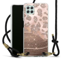 Carry Case Transparent Leather black/gold