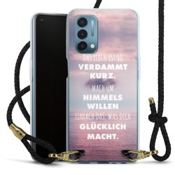 Carry Case Transparent Leder schwarz/gold