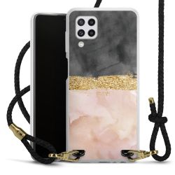 New Carry Case Transparent Leder schwarz/gold