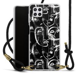 Carry Case Transparent Leather black/gold