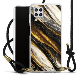 Carry Case Transparent Leather black/gold