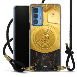 Carry Case Transparent Leather black/gold