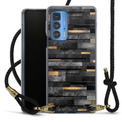 Carry Case Transparent Leather black/gold