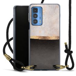 Carry Case Transparent Leather black/gold