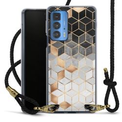 Carry Case Transparent Leather black/gold