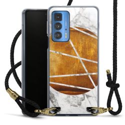 Carry Case Transparent Leather black/gold