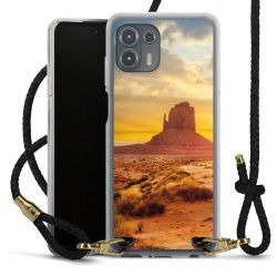 Carry Case Transparent Leather black/gold