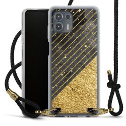 Carry Case Transparent Leather black/gold