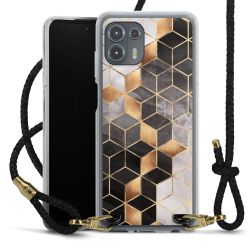 Carry Case Transparent Leather black/gold