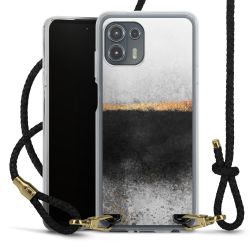 Carry Case Transparent Leather black/gold