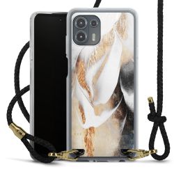 Carry Case Transparent Leather black/gold