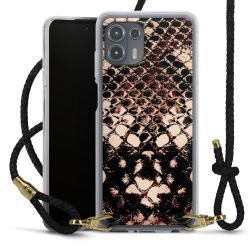 Carry Case Transparent Leather black/gold