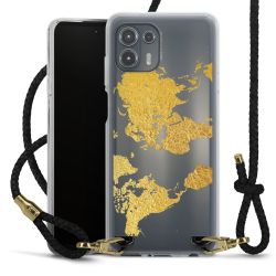 Carry Case Transparent Leather black/gold