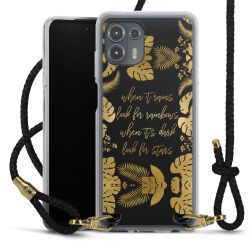 Carry Case Transparent Leather black/gold