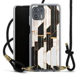 Carry Case Transparent Leather black/gold