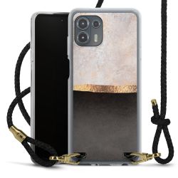 Carry Case Transparent Leather black/gold