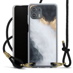 Carry Case Transparent Leather black/gold