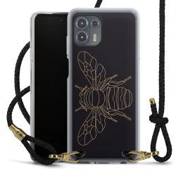 Carry Case Transparent Leather black/gold