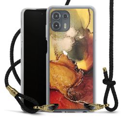 Carry Case Transparent Leather black/gold